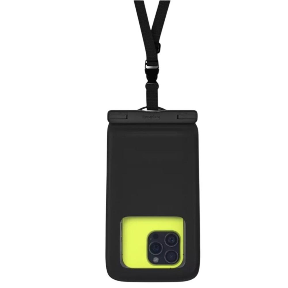 Heyday Waterproof Tech Pouch, Black, Cell Phone Camera Holder, NWT